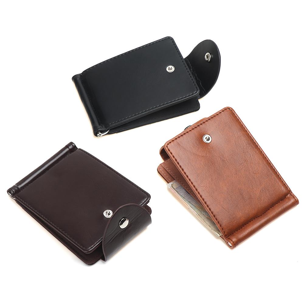 Portable Short Wallet Men Bag Card Bag Money Clips Money Bag ID Credit Wallet