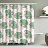 Grüner Monstera Duschvorhang Wasserdicht Dekorative Badezimmerdekoration Für Kinderbadezimmer