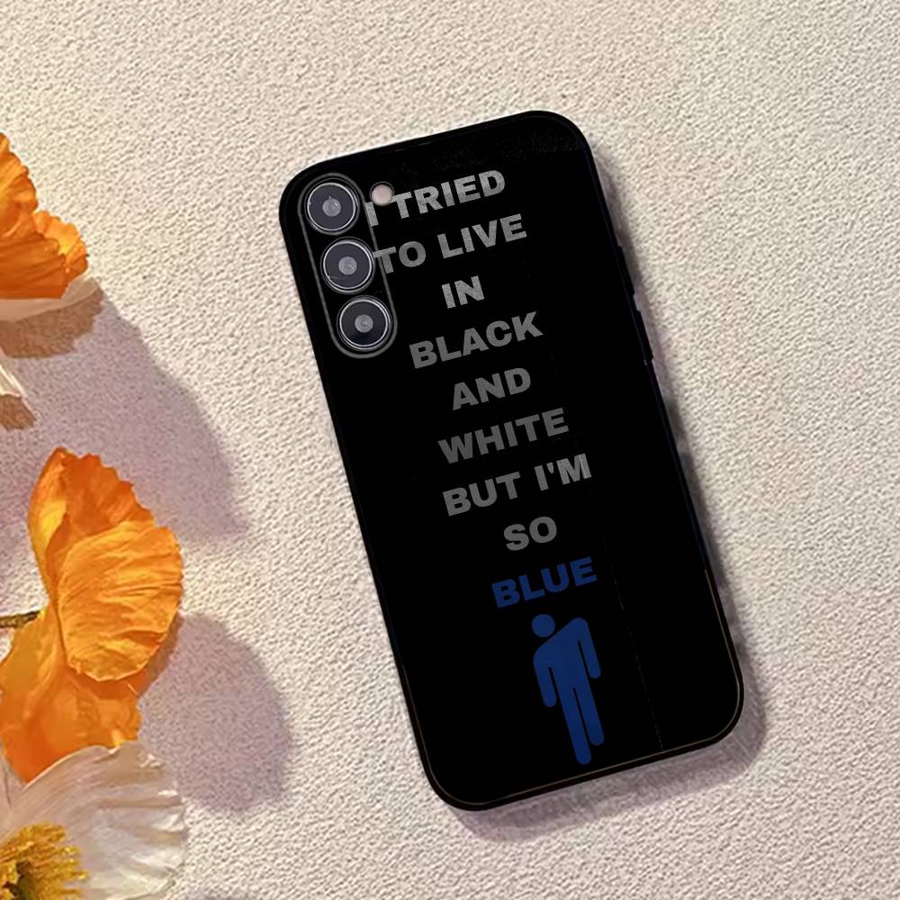 

Musician Billie E-Eilish Phone Case For Samsung Galaxy A73,A72,A71,A70,A53,A52,A51,Others Soft Black Cover Samsung a21s