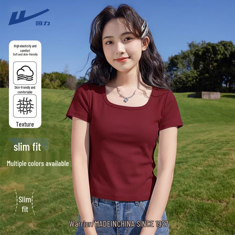 Women s Summer Slim-Fit Round Neck T-Shirt XL