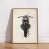 Vintage Cafe Racer Poster – Grunge Motorcycle Wall Arts Rustic Garage Decor Bold Bike Print Retro Biker Gift Industrial Vibes