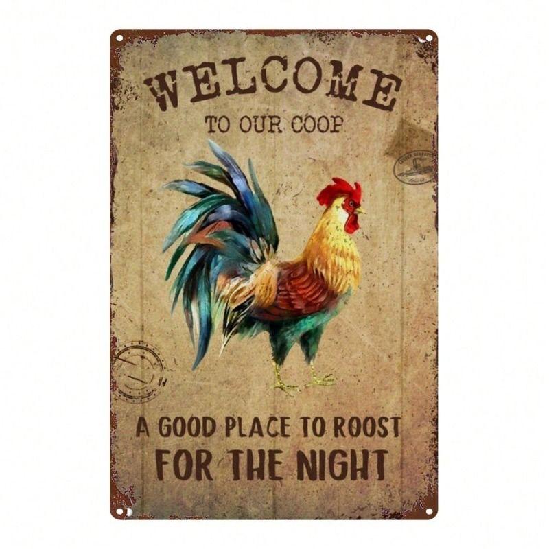 Wall Hanging Metal Sign Decorative Art 20x30cm