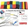 127/164/328/530Pcs Assortment Electronic 2:1 Wrap Wire Cable Insulated Polyolefin Heat Shrink Tube Ratio Tubing Insulation(No Box)