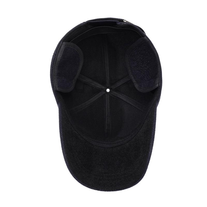 Men's Winter Warm Baseball Cap Middle-Aged Ear Protection Cap