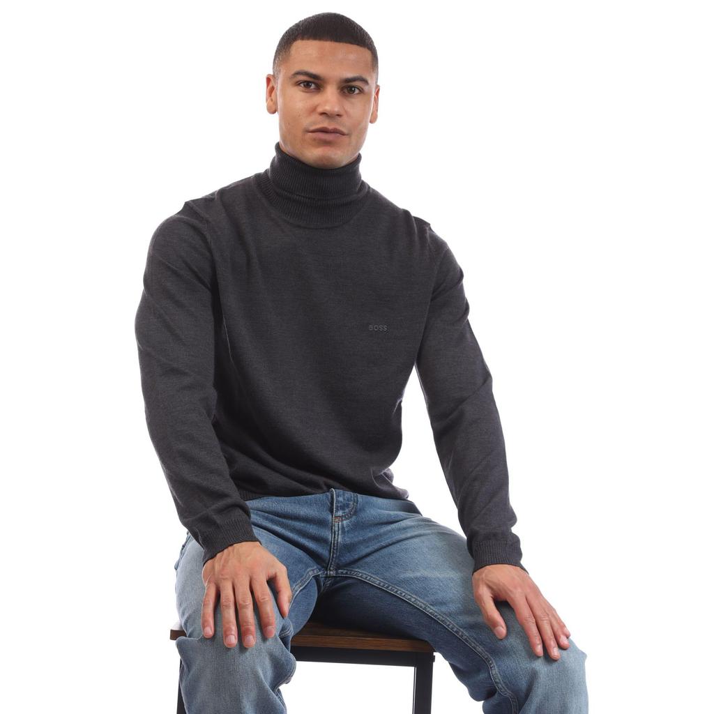 BOSS Herren Pullover Baldebert-E mit Rollkragen
