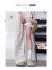 Women's Korean Floral Print High-Waist Loose Drape Pants: Summer Slimming Wide-Leg Trousers