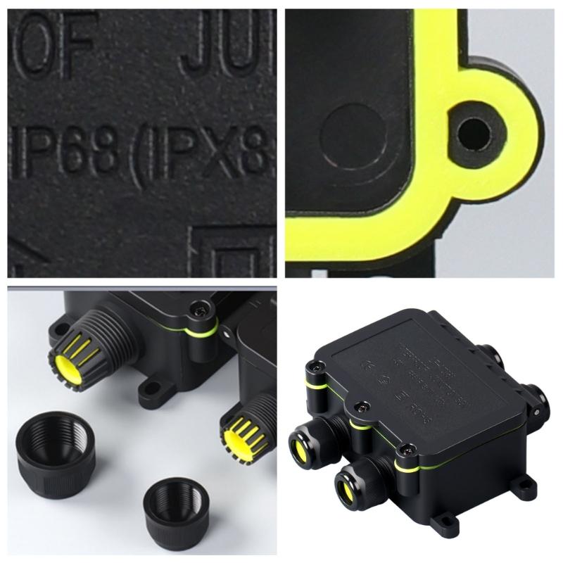 Practical Waterproof Designs Junction Box 5 8mm Cable Organizers for Undergrounds Electrical Wiring Equipment Rating