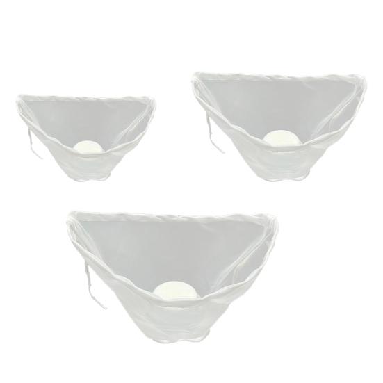 3Pcs Nut Milk Bag for Straining Reusable Cheesecloth Bags Fine Mesh Filter Bags for Cooking Baking Juicing Cheese Making Soy Milk Kitchen Essential