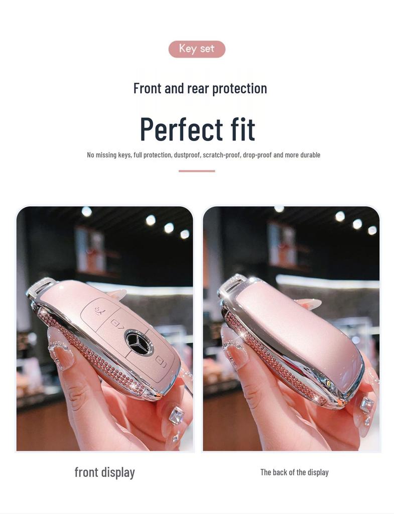 Prémiový kryt na klíčenku pro Mercedes C200L, GLC260, GLA200, GLK300, GLE320, V260