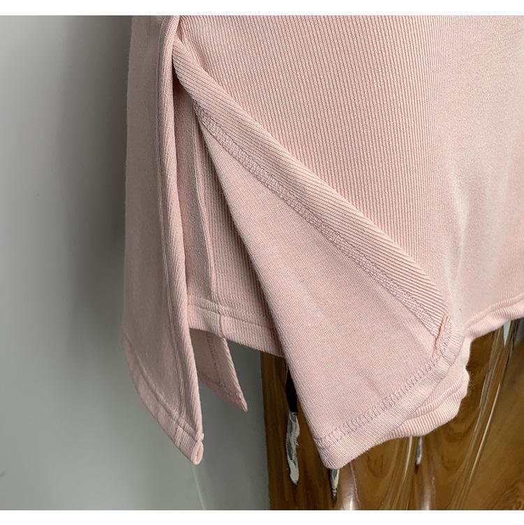 Korean Slim Sexy Cropped Hooded Cardigan & Low-Rise Skirt Set for Women