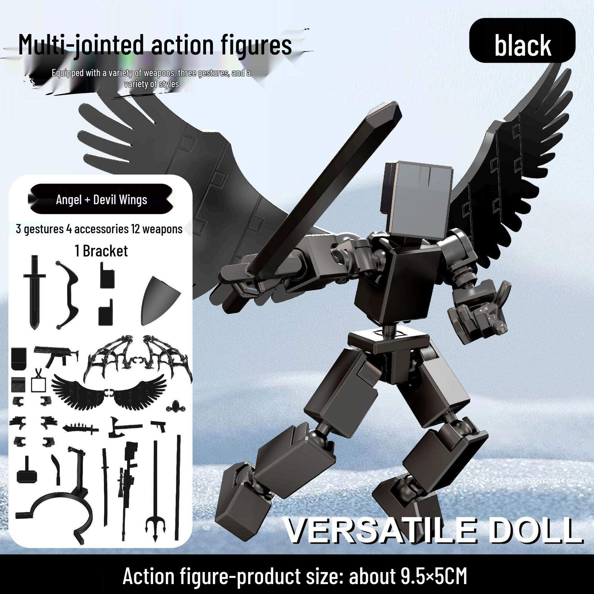 

Счастливая кукла 3D-печать 13 шарниров Человек-морковь Конструктор Игрушка