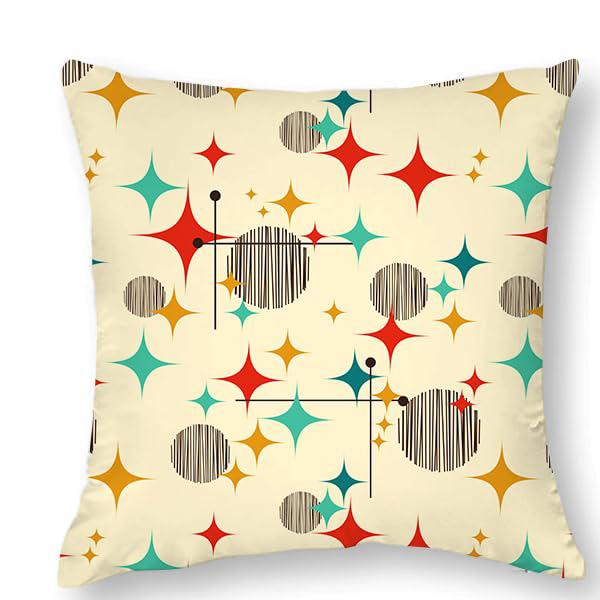Home Decor Retro Geometric Pattern Digital Print Pillow Covers Pattern Cushion Cover Suitable For Sofa Bedroom Car Pillow Cover