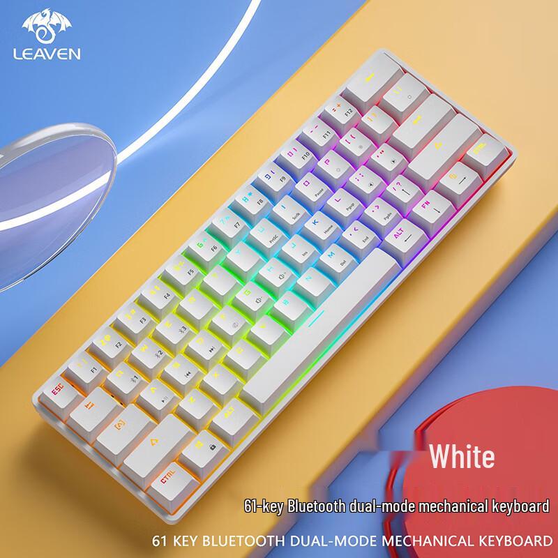 K28 Cracked RGB Dual-Mode Hot-Swappable Mechanical Gaming Keyboard