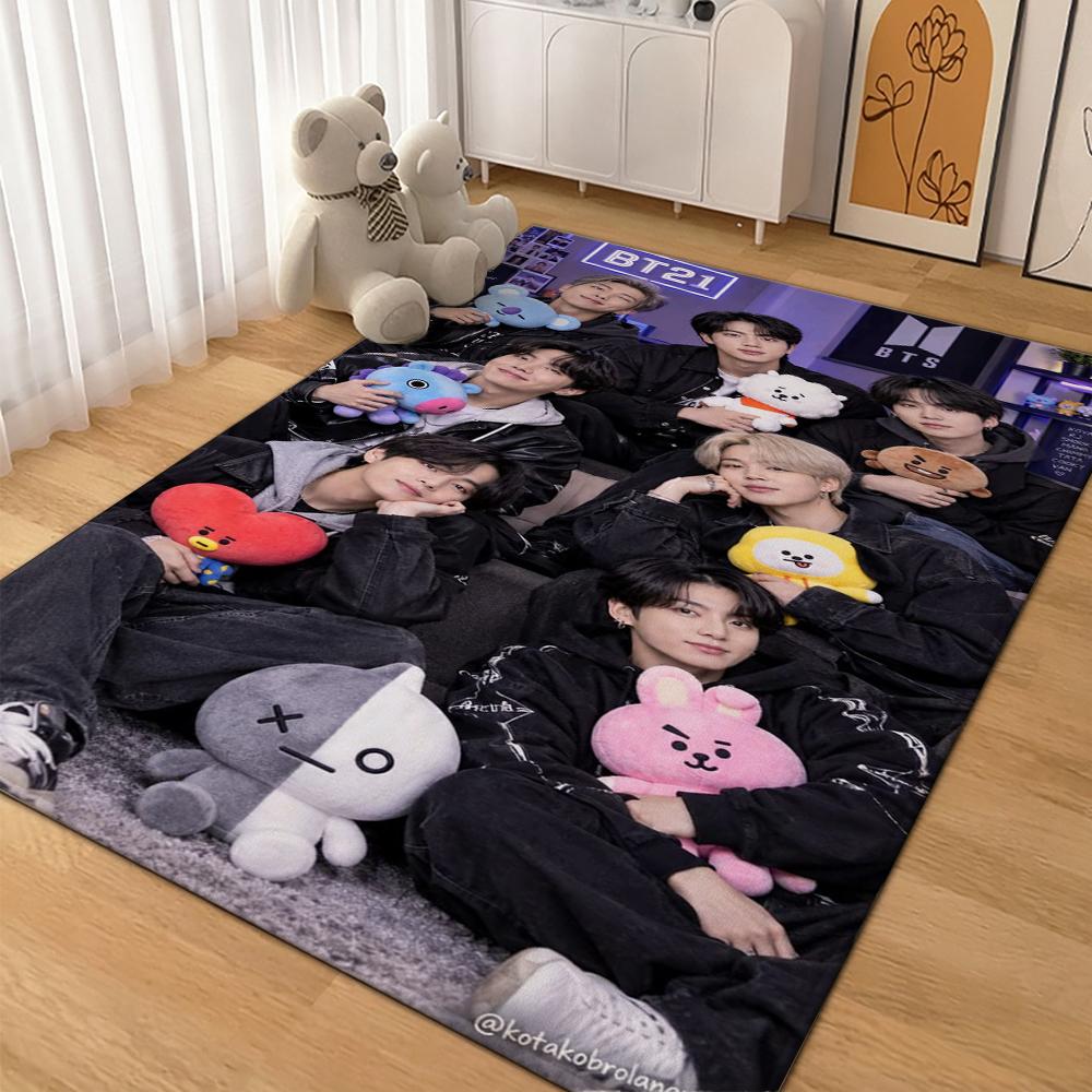 Seventeen Chibi Art Carpet Soft Rug Plush Rug Thick Rug Kitchen Floor Mat Hallway Runner Low Maintenance