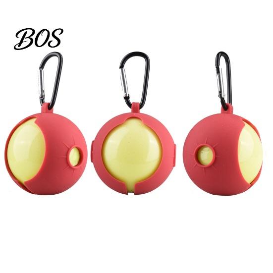 Golf Ball Travel Case Silicone Cover with Carabiner, Portable Standard Holder, Scratch-resistant Carrier Protective Sleeve, Accessories, Gift