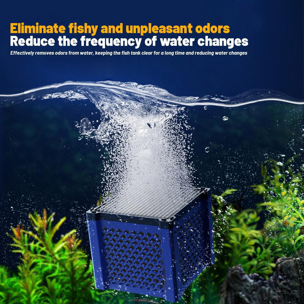 Magic Fish Tank Filter Box Honeycomb Structure Activated Charcoal For Odor Control Pond Filtration Water Purifier Horse Troughs