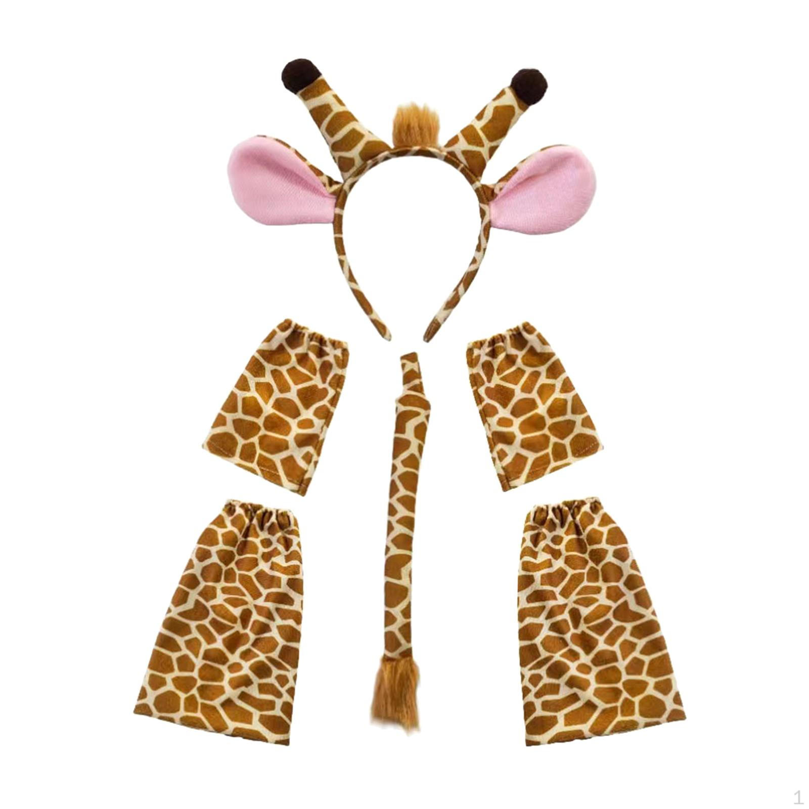 

Набор из ушей и хвостов животных, удобный косплей для детей, вечерние, сценические выступления Kirin Deer