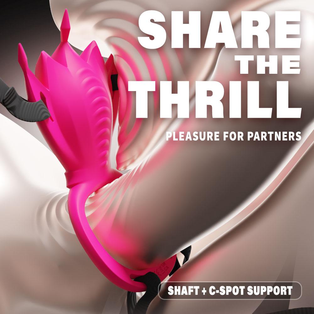 APP Control Wearable Panty Vibrator for Women Vibrating Penis Ring Clitoral Stimulator Female Sex Toy for Men Sexual Pleasure