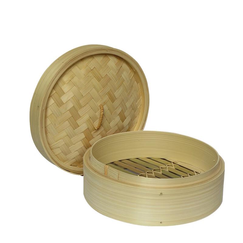 18cm Round Bamboo Steamer Basket with Lid
