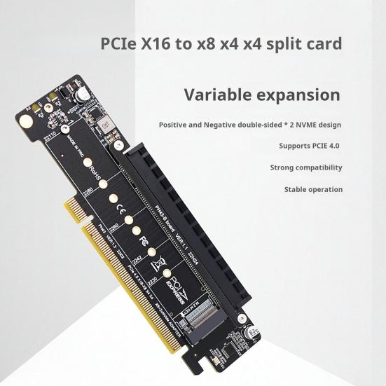 

Карта расширения PCIE PCIe X16–X8 X4 X4 PCIE4.0 M.2 Поддержка NVME 2280/2260/2242/2230 SSD PCI