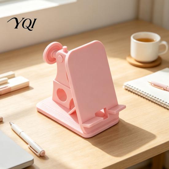 Plastic Phone Stand for Desk Sewing Machine Holder, Desktop Smartphones, Lightweight Portable Cell Support Mount Desks Workbenches Bookshelves, Unique