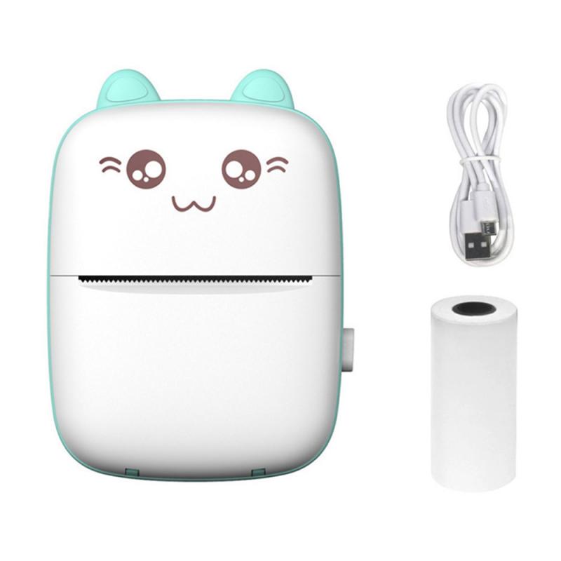 Taşınabilir Mini Bluetooth Yanlış Yazıcı Cep Telefonu Fotoğraf Başlık Not Baskı Cep Öğrenci Hata Etiket Yazıcısı Çocuklar İçin Hediye Baskı Kağıdı