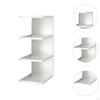 3 Tier Desk Bookshelf, Corner Book Organizer, Office Display Stand, for Bedroom