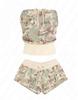 Y2K American Retro Camouflage Bandeau & Shorts Set