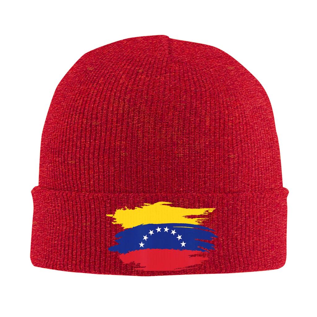 Vzla Pride Venezuelan Flannels of Venezuela Knitting Hat Beanie Hats Gym Warm Unisex Bonnet Hats Winter Custom Cool Caps Present