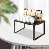 Metal Storage Rack Anti Skid Bottom Shelf Organizer for Kitchen Pantry Closet Home Storage