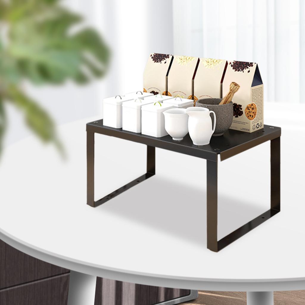 Metal Storage Rack Anti Skid Bottom Shelf Organizer for Kitchen Pantry Closet Home Storage