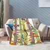 Dark Romance Butterfly Roses Blanket Sofa Blanket Camping Trip Bedroom Outdoor Plush Blanket Digital Printing