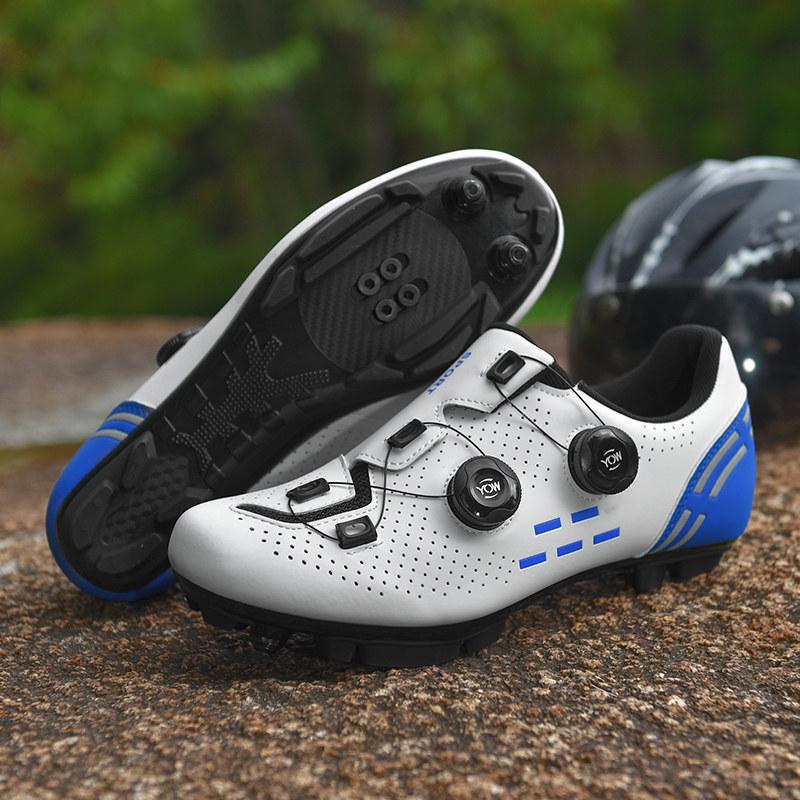 Professional Hard Sole Cycling Shoes for Men and Women - Non-Locking & Flat Pedal Options