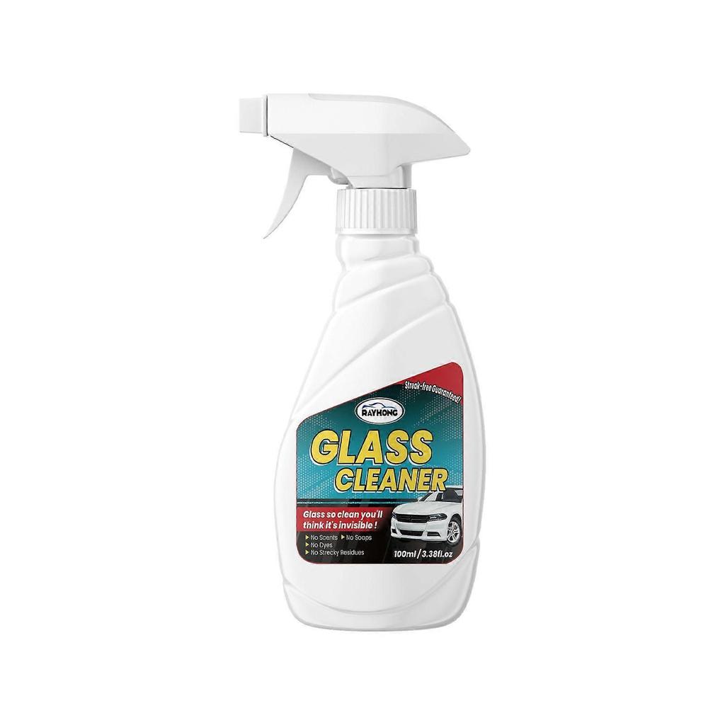 Car Glass Cleaner Spray for Windshield & Mirrors Removes Oil, Smoke, Fingerprints; Safe for Tinted Windows