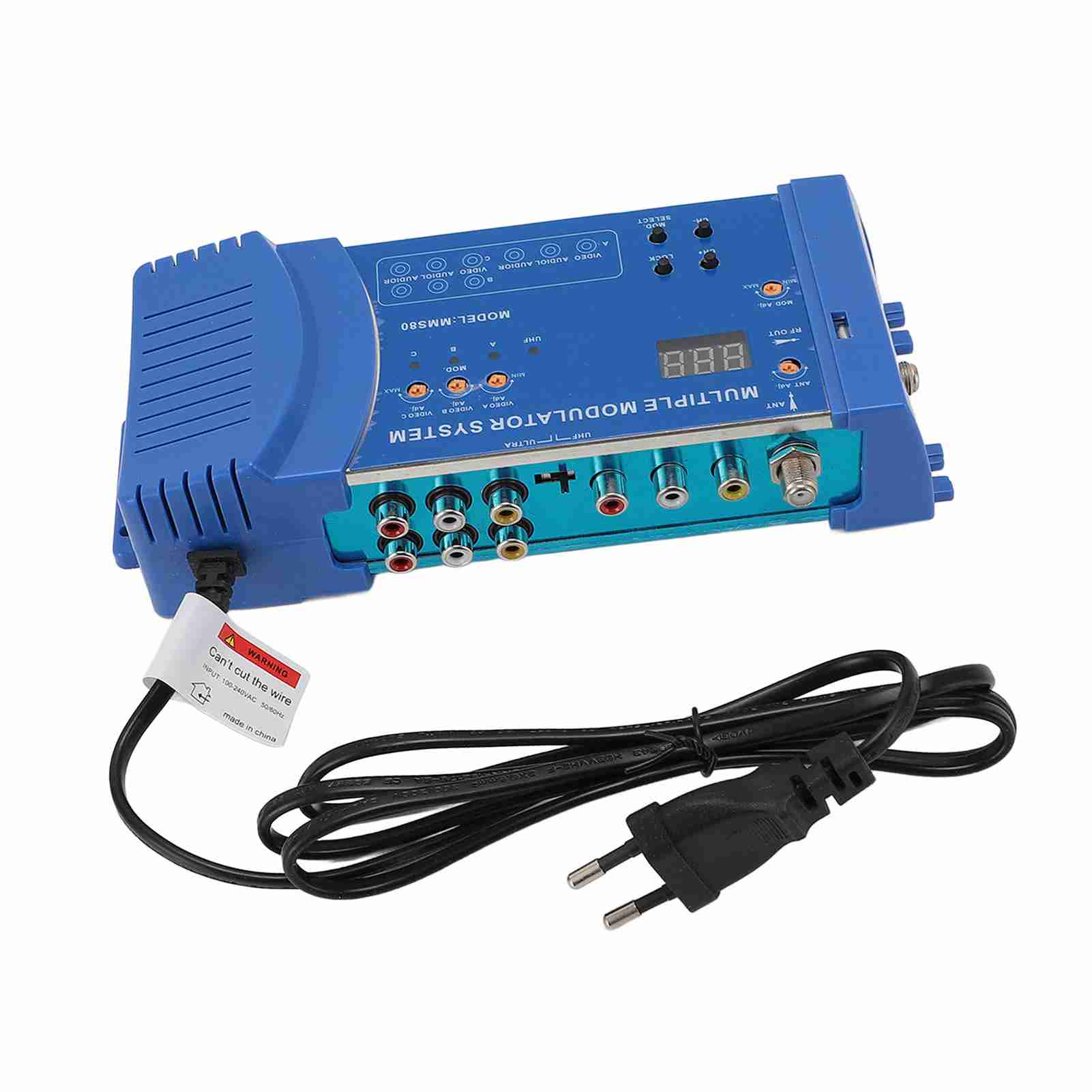 

RF конвертер модулятор 3 антенных входа поддержка PAL NTSC Plug and Play RF коаксиальный модулятор для дома EU Plug