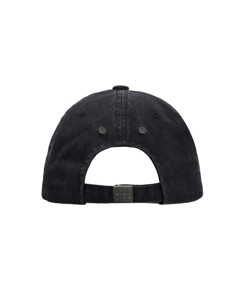 Teulimingbeodeu Raw Cut Damage Denim Cap [ Black ]