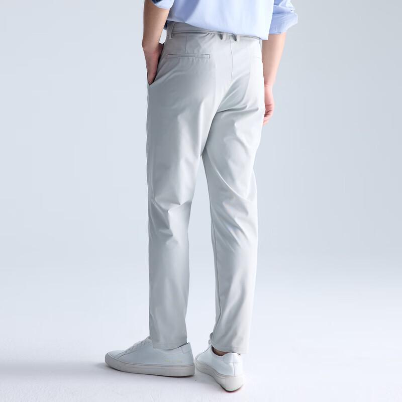 Lilang Men's Nylon-Spandex Blend Cropped Casual Pants