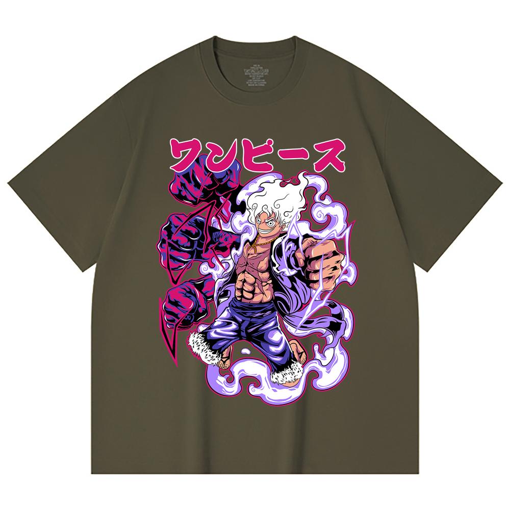 230 Gsm 100% Cotton One Piece V28 Nika Print Unisex Heavy Cotton T Shirt