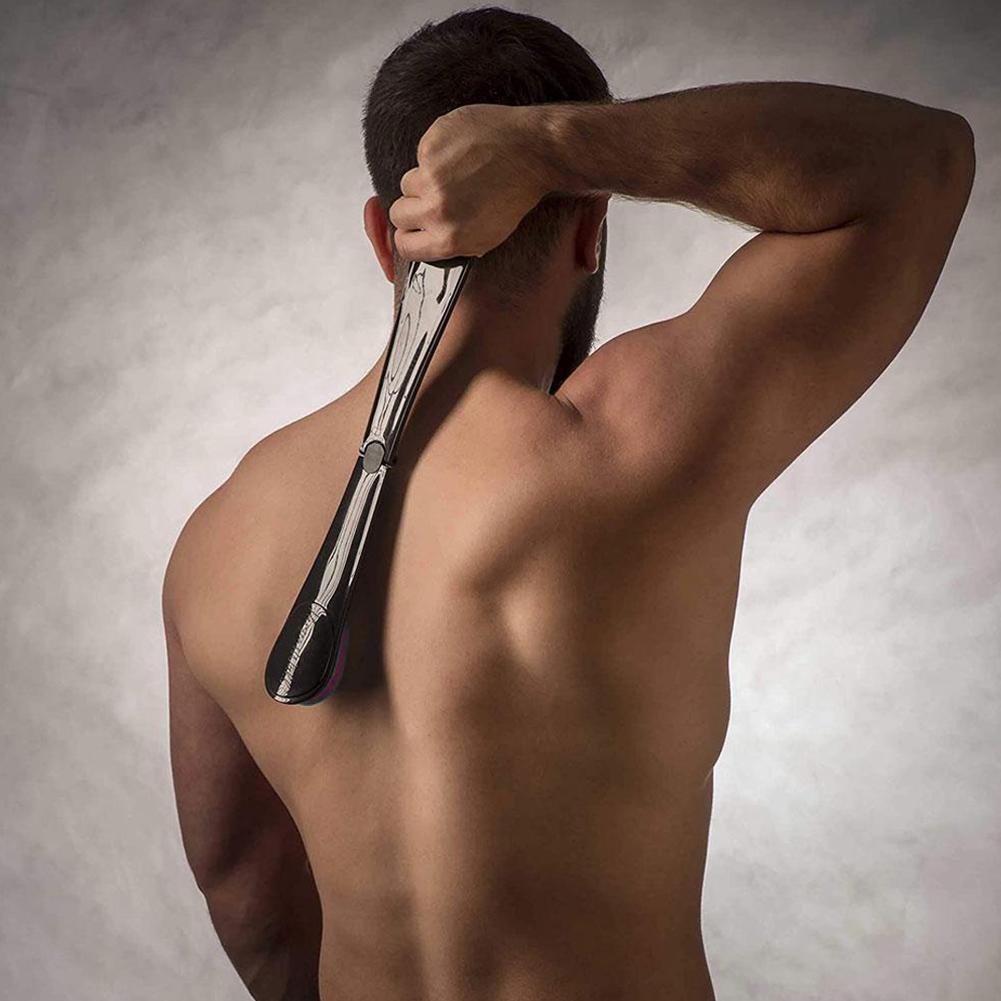 Applicatore di lozione Autoabbronzante e Abbronzante Applicatore per schiena Bastoncino Portatile Pieghevole Senza Strisce Applicatore per schiena per crema solare