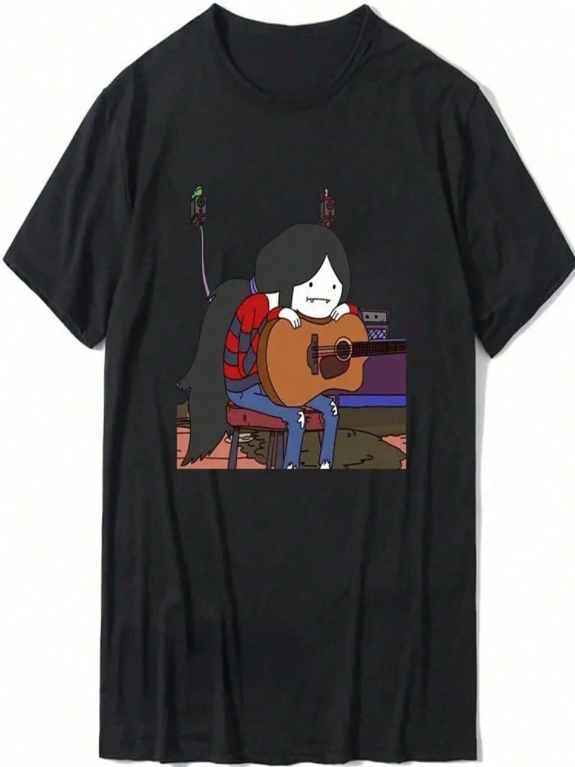Anime T-Shirt Marceline Vampire Queen Live At Candy Tavern Short Sleeve Funny Design Aesthetic Men Tumblr T Shirt S разноцветный