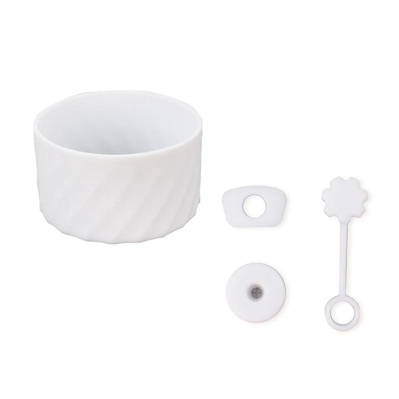 4Pcs Silicone Spill Proof Stopper Set for Tumbler 40oz Cup Protective Boot and Straw Covers Reusable Water Bottle Accessories