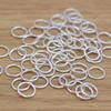 10pcs Close Ring Real Pure Solid 925 Sterling Silver Sealed Closed Jump Rings Split Ring Key Chain Jewelry Making Findings