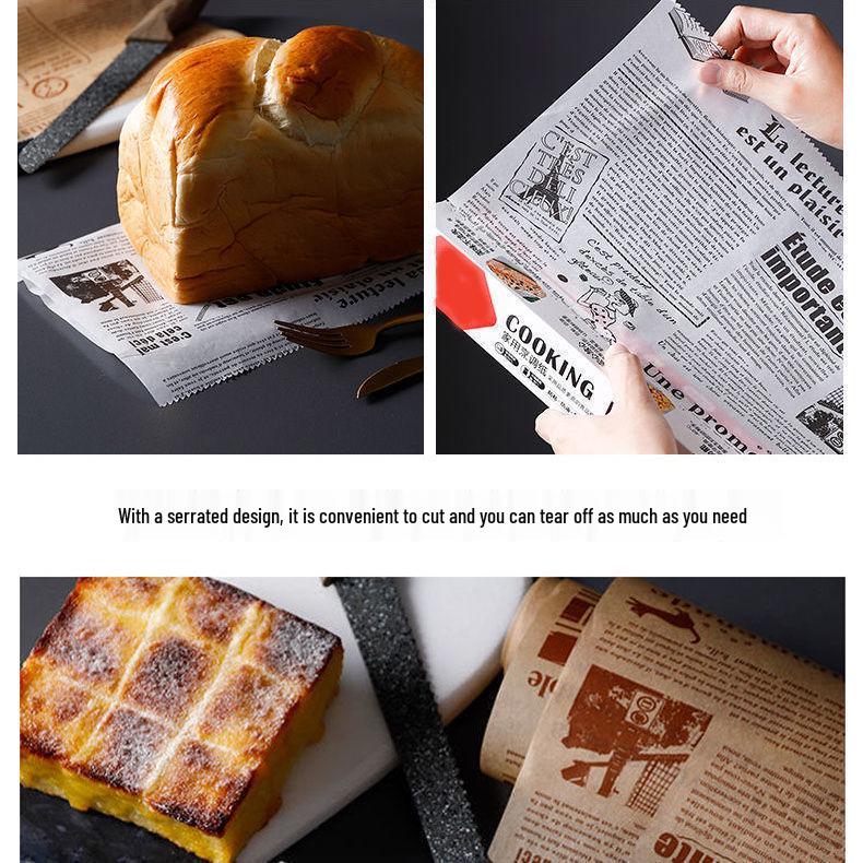 Amerikanisches lebensmittelechtes Silikonöl-absorbierendes Papier für Heißluftfritteuse, Barbecue und Hamburger-Backen