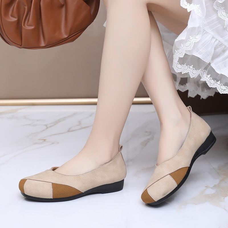 Shoes Women's Spring New Versatile Casual Shallow Lazy One Pedal Breathable Comfortable Polyurethane Sole Mother Shoes