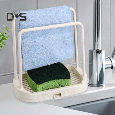 Lagerregal aus Kunststoff mit abnehmbarem Boden, glatten Kanten, 2 Stangen, Wasserauslass, vielseitiger Küchen-Organizer