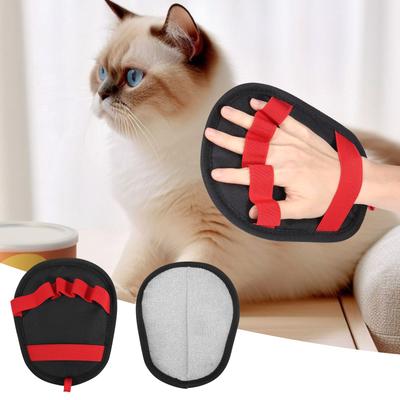 2Pcs Cat Grooming Gloves Reusable Electrostatic Dedusting Brush Machine Washable Double Sided Pet Grooming Glove Pet Supplies