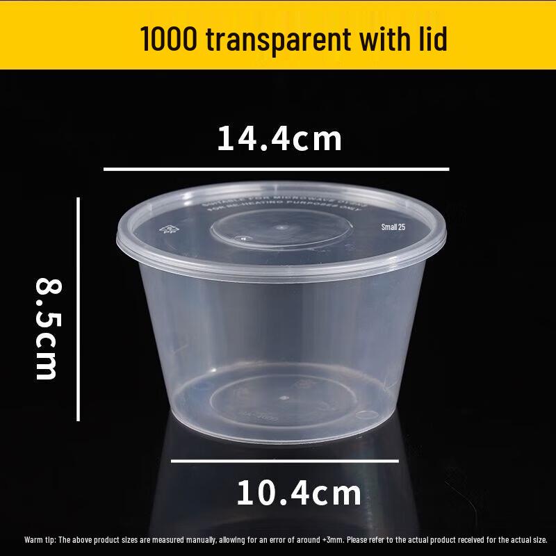 

Kangjiejiaxin 1000ml Round Paper Takeaway Containers with Lids