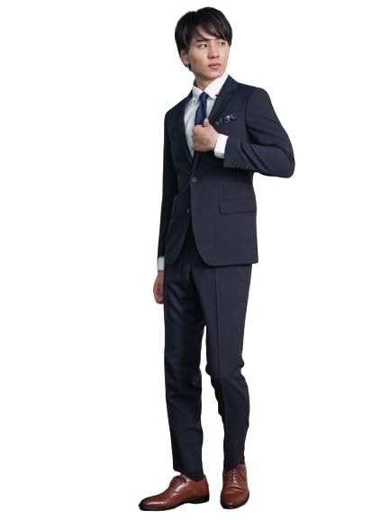 

stretches horizontally and slim size Y [TAKAQ] Comfortable, stretchy, washable, vertically, diagonally, antibacterial, anti-odor, fit, men s, navy,