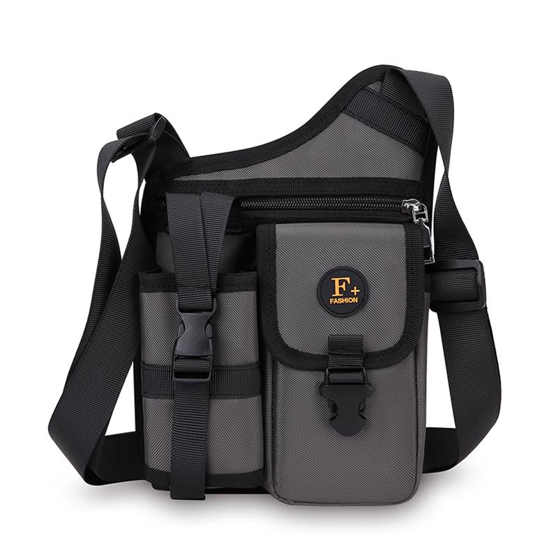 Men's Crossbody Bag Water Cup Bag Outdoor Travel Cycling Bag Water-Repellent Shoulder Bag