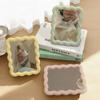 Wall-mounted High-definition Vanity Mirror Foldable Corrugated Desktop Mirror  Dorm Supplies